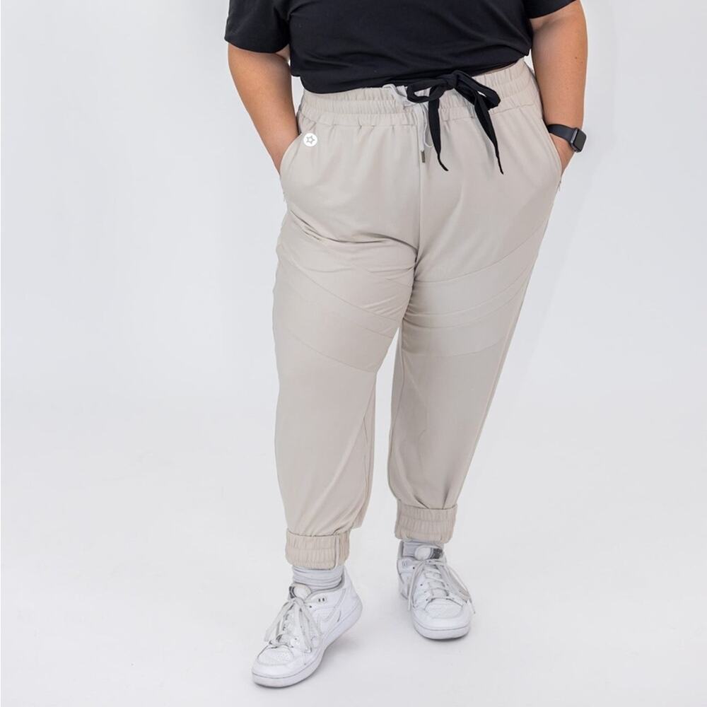 Active Booty | Unisex Women’s Jogger For Everybooty Athletic Athleisure Pant Tan